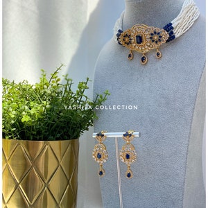 CZ Stone Necklace Set /American Diamond Necklace set