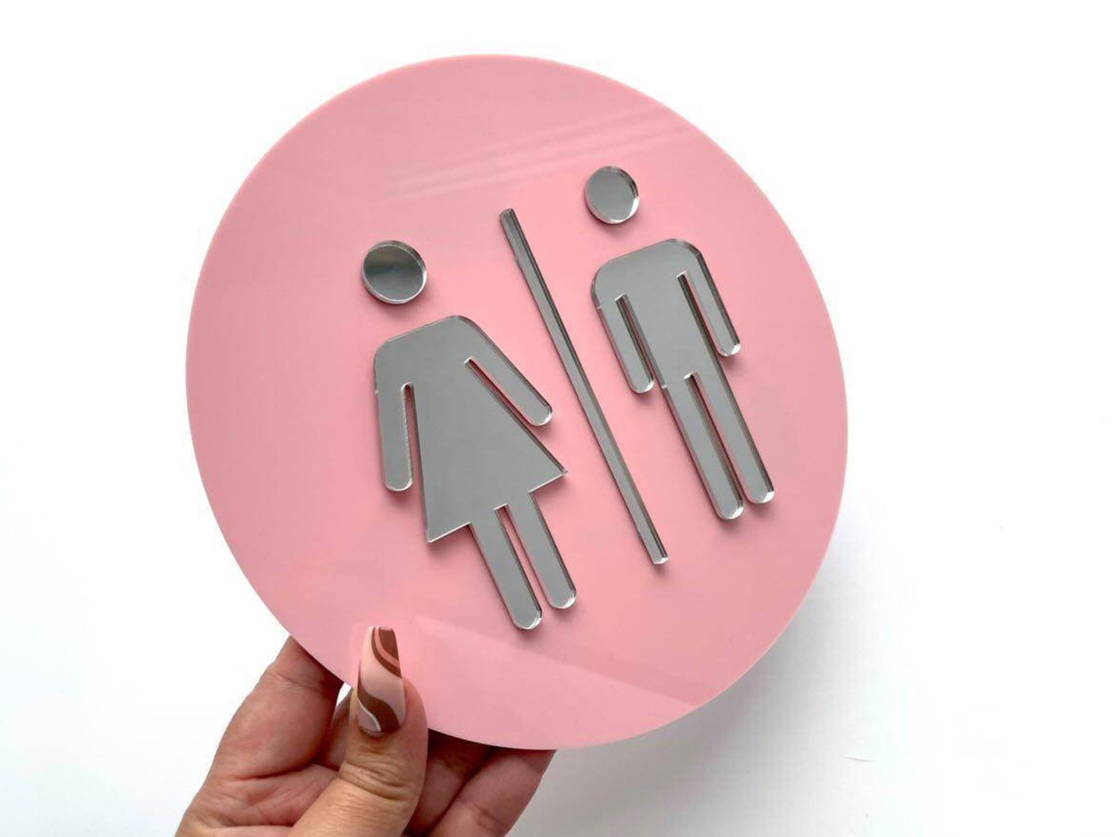 Acrylic Toilet Door Sign for Salon Door Plaque Aesthetics Etsy