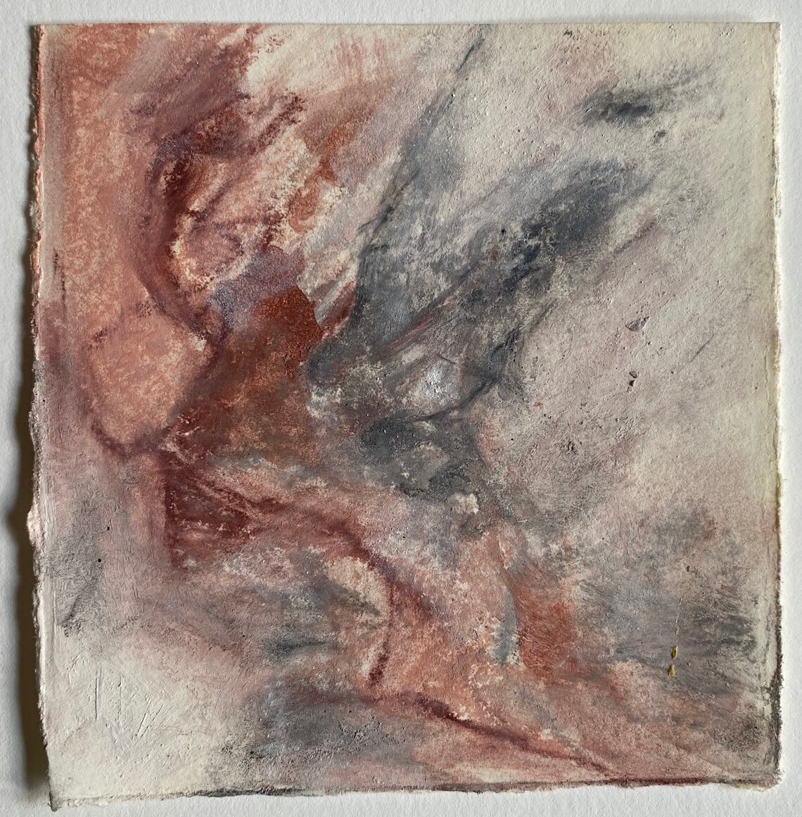Oil Paint and Charcoal on Mixed Media Paper Etsy