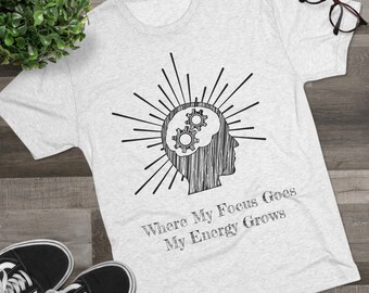 My Energy Goes - Men's Tri-Blend Crew Tee