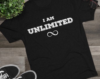 I Am Unlimited - Men's Tri-Blend Crew Tee