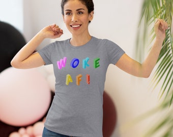 Woke AF Women's Triblend Tee