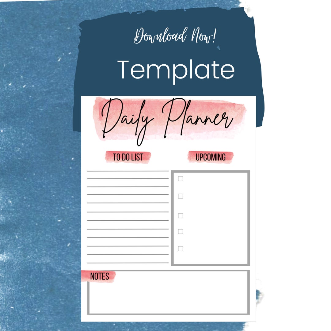 Instant Download - Daily Planner - Etsy