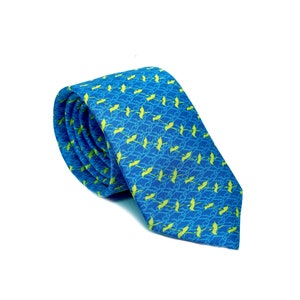 luxury blue silk soft necktie for men| Men accessory | christmas Gift for Him | gift with gift box | made in Italy | ties for wedding