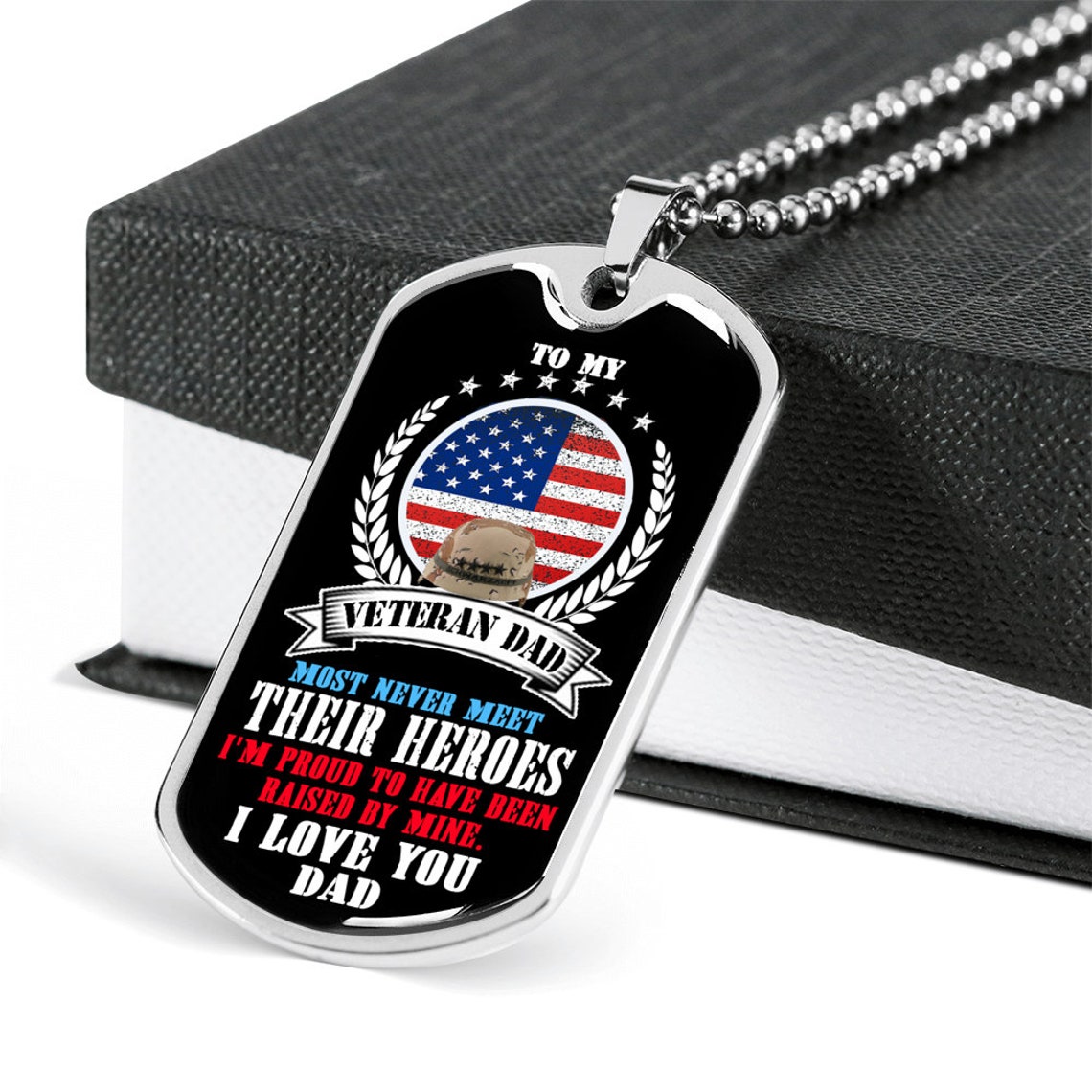 Dog Tag for Veteran Dad Best Gift for Father's Day A Etsy