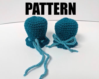 Crochet Pattern - Newborn Baby No-Scratch Mittens