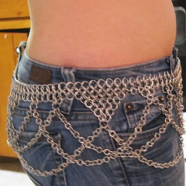 Chain Mail Belt - Etsy