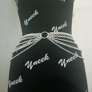 Chainmaille Belly Dancer Belt, Medieval Chainmail, Butted Antique LARP Women/Girls Wear Aluminum Jump Ring Gothic Reenactment Jewelry Gift