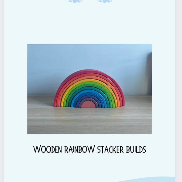 Wooden Rainbow Stacker Build Ideas Booklet