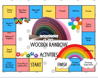 Wooden Rainbow Stacker - Ways to Play - Lesson/Activity Plans