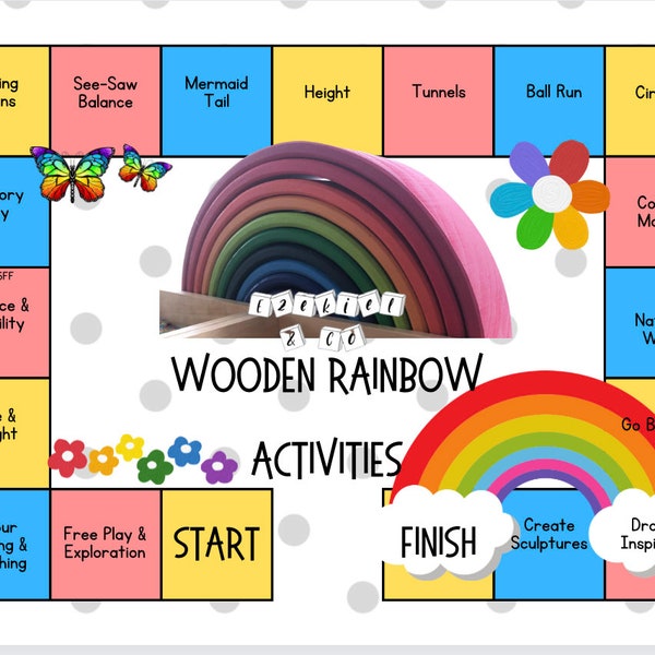 Wooden Rainbow Stacker - Ways to Play - Lesson/Activity Plans