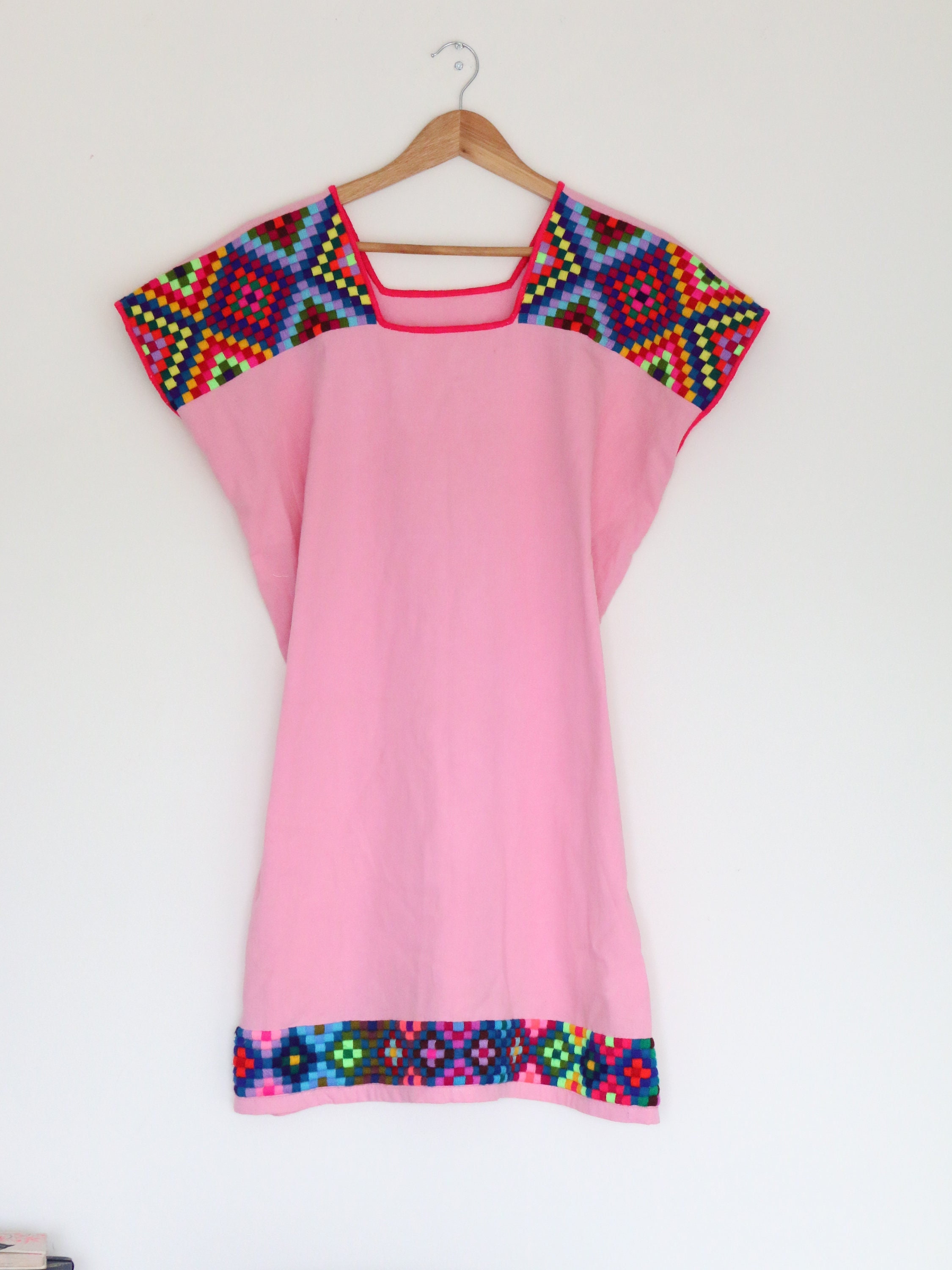 Vestido mexicano manta - Etsy México Vestido mexicano manta - Etsy México