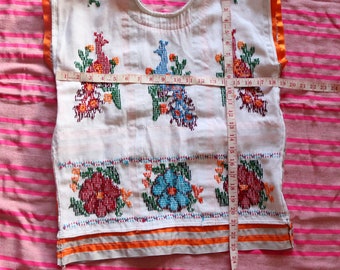 Flor de piña: Huipil de Tuxtepec Oaxaca, vestido mazateco en punto de cruz,  Fiesta Guelaguetza