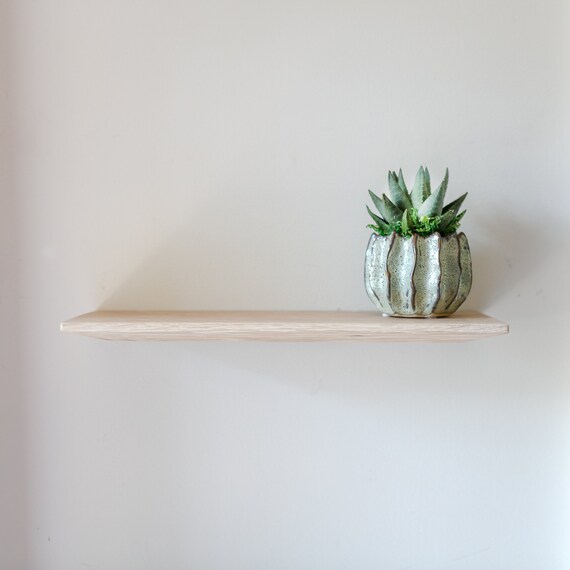 Floating Shelf Light Oak Wall Mount Shelves White Oak in Etsy