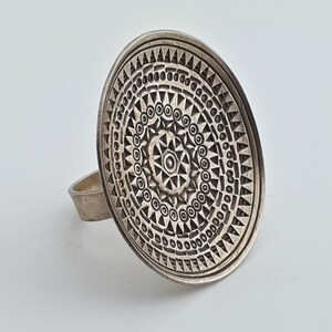 925 Sterling Silver Ring , Ethnic Ring,Christmas gift Silver Ring, Boho Style Ring, Geometric design Ring