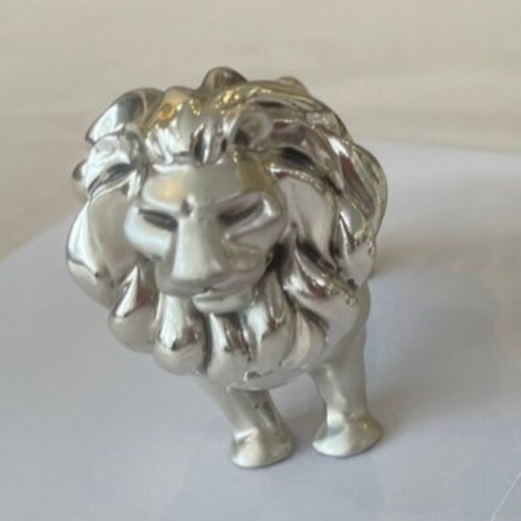 ライオン像 925シルバー電気鋳造ライオン像 - Etsy 日本