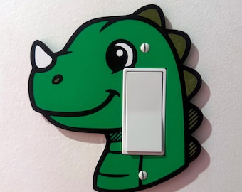 Dinosaur-Themed Light Switch Cover
