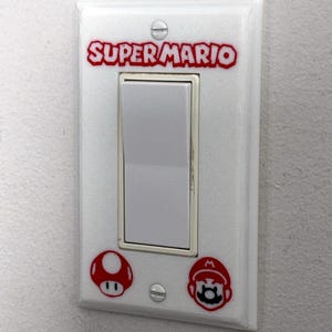 Super Mario Light Switch Cover Plate