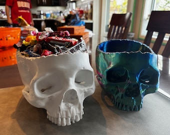 Halloween Skull Candy Bowl Large