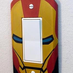 Iron Man Light Switch Cover Plate
