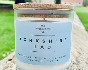 Yorkshire lad jar candle