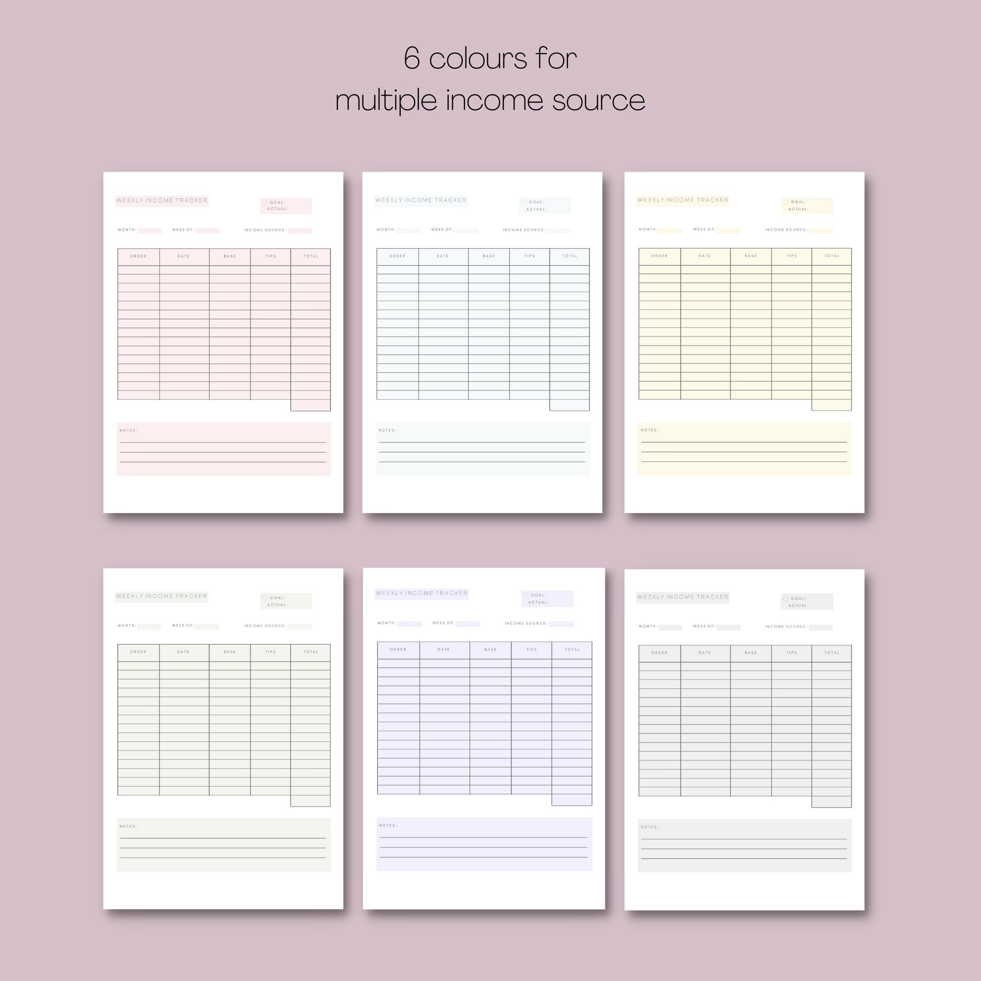 Mileage Log Book Printable: Food Grocery Delivery Driver | Door Dash ...