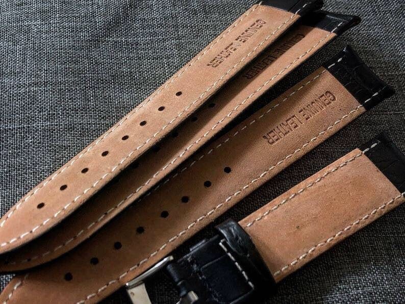 Tag Heuer Leather strap 20mn genuine leather tag heurer watch Etsy