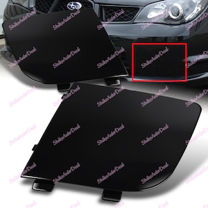 For 2006 - 2007 Subaru Impreza WRX STi Painted Black Fog Light Lamp Bumper Bezel Cover