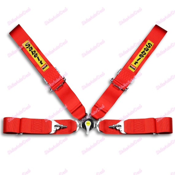 1pcs Red 4 Point Camlock Quick Release Car Seat Belt Harness  display picture 3