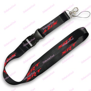 Brand New Official Licensed Product Made by Au-Tomotive Gold , For Dodge SRT RED Car Neck Strap Lanyard Keyring Key Chain Cellphone 1pcs