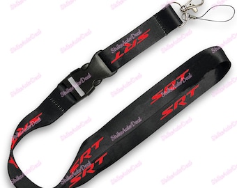 Brand New Official Licensed Product Made by Au-Tomotive Gold , For Dodge SRT RED Car Neck Strap Lanyard Keyring Key Chain Cellphone 1pcs