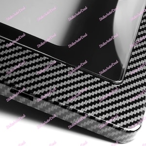 3 IN 1 For NISMO Carbon Fiber Style License Plate Cover Protector Shield Frame with Bracket jdm