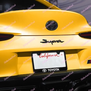 For Toyota Black Stainless Steel Laser Etched License Plate Frame - SP.TOY.UB