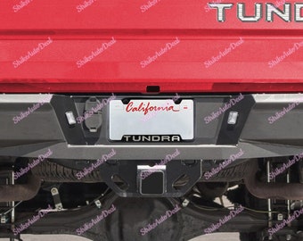 1pcs For Toyota Tundra Black Stainless Steel Laser Etched License Plate Frame New