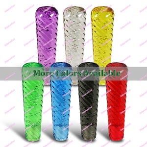 150mm JDM Universal Spiral Clear Crystal VIP Manual Bubble Shifter Shift Knob Head