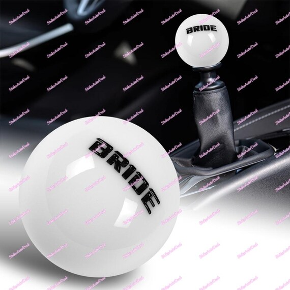 Universal JDM Bride Style Purple Pearl Acrylic Long Stick Manual Gear Shift Knob – Includes Screws, Direct Replacement