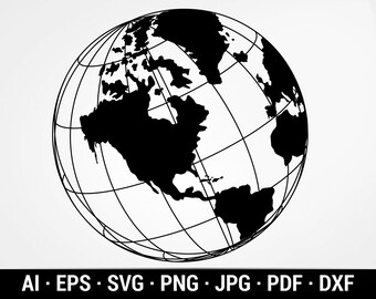 Download Globe Svg Etsy