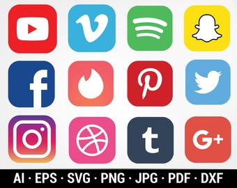 Social Media Icons Etsy