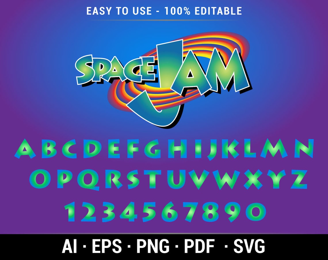 SPACE JAM 2 Tune Squad Eps Png Pdf Svg Clipart Instant | Etsy