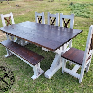 Farmhouse Dining Table Set