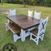 Timber Frame Farmhouse Table Set - Etsy