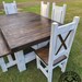 Timber Frame Farmhouse Table Set - Etsy
