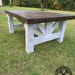 Timber Frame Farmhouse Table Set - Etsy