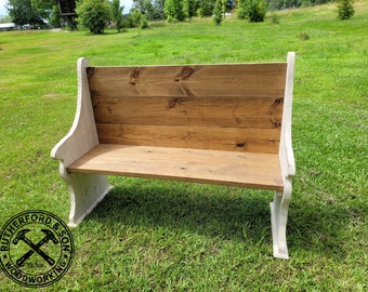 Custom Church Pew Bench