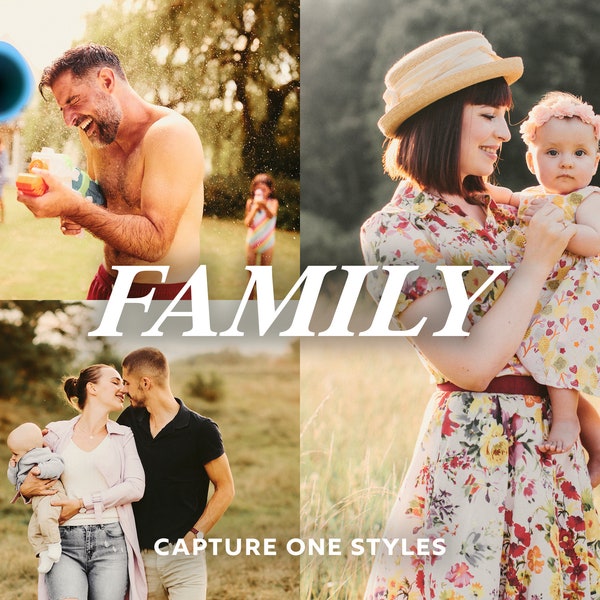 FAMILY PORTRAIT Capture One Styles, Capture One Profile, Warm Preset, Portrait Preset, Airy Preset, Wedding Preset, Instagram Presets