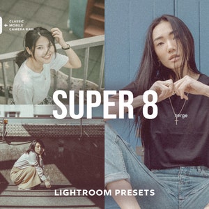 10 SUPER 8 Lightroom Presets, Film Presets, Analog Presets, Lightroom Mobile Presets, Vintage Presets, Instagram Presets