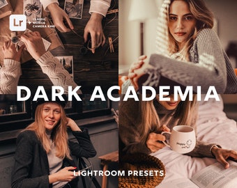 10 DARK ACADEMIA Lightroom Presets, Earthy Presets, Bookstagram Presets, Lightroom Mobile Presets, Rustic Presets, Instagram Presets