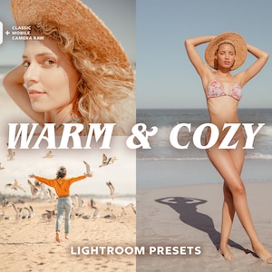 10 WARM AND COZY Lightroom Presets, Warm Presets, Bohemian Presets, Lightroom Mobile Presets, Light and Airy Presets, Instagram Presets