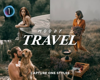 May include: A collection of moody travel photography presets for Capture One. The presets are designed to give your photos a warm, cinematic look.