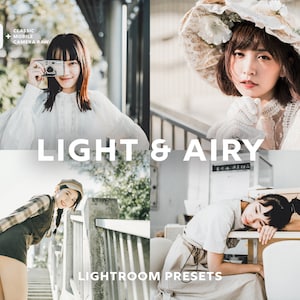 10 LIGHT AND AIRY Lightroom Presets, Light Presets, Bright Presets, Lightroom Mobile Presets, Airy Presets, Instagram Presets